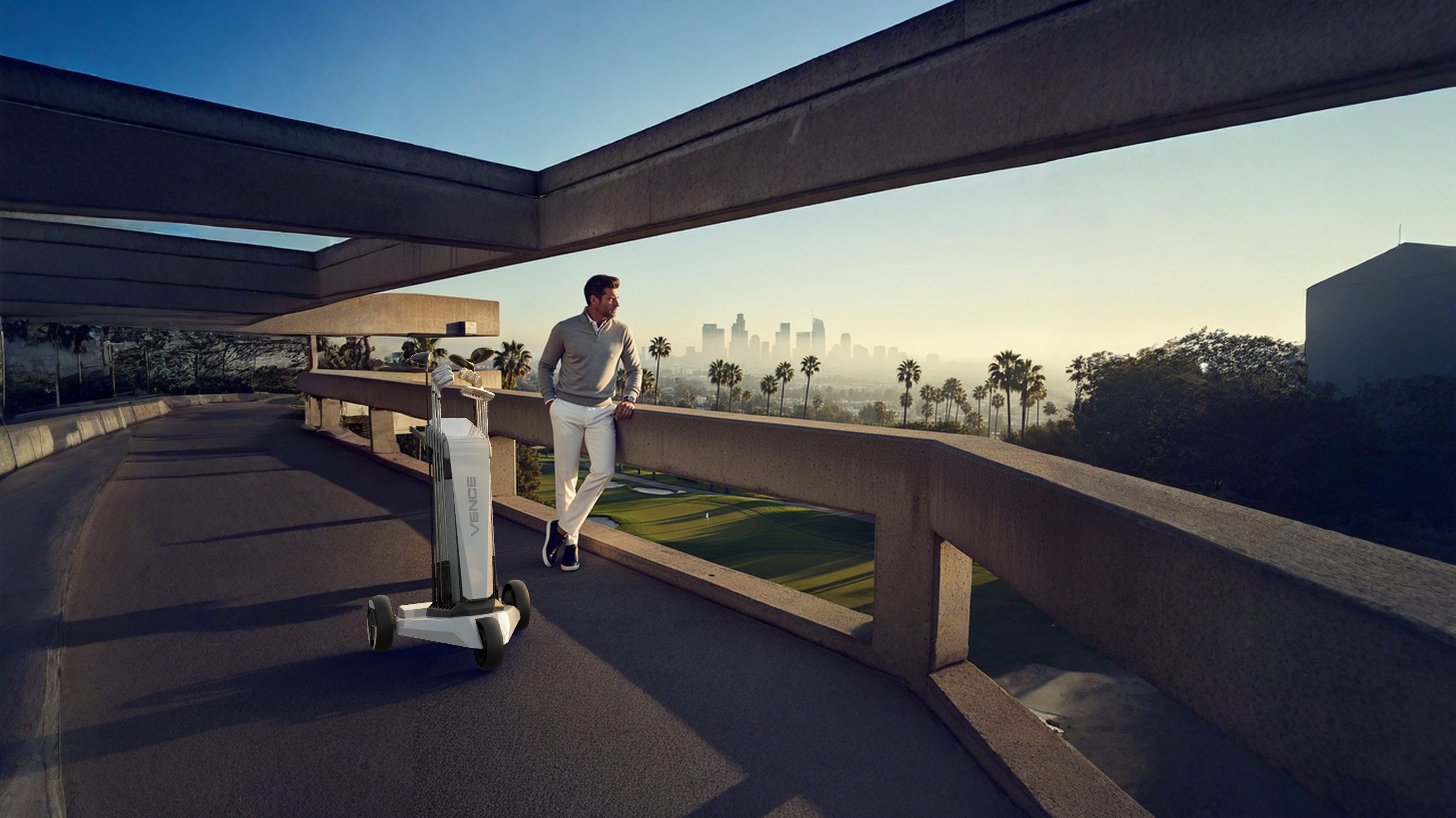 It’s impossible to not be noticed when you enter the golf club with Vence